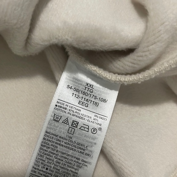 NWT Banana Republic Cream Sweatshirt XXL - Picture 6 of 6